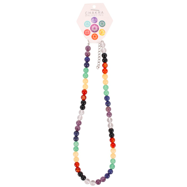 Chakra Round Bead Necklace